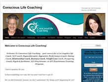 Tablet Screenshot of conscious-life-coaching.com